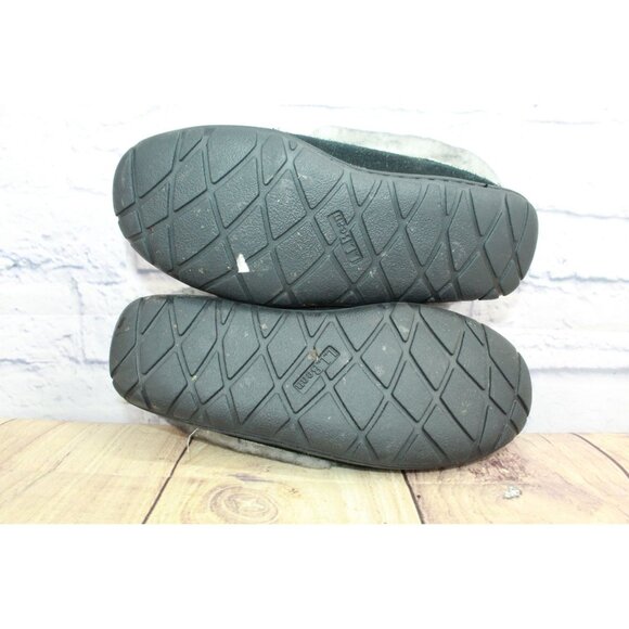LL Bean Wicked Good Moccasins Slippers Suede Black Size 7 M - Picture 8 of 8